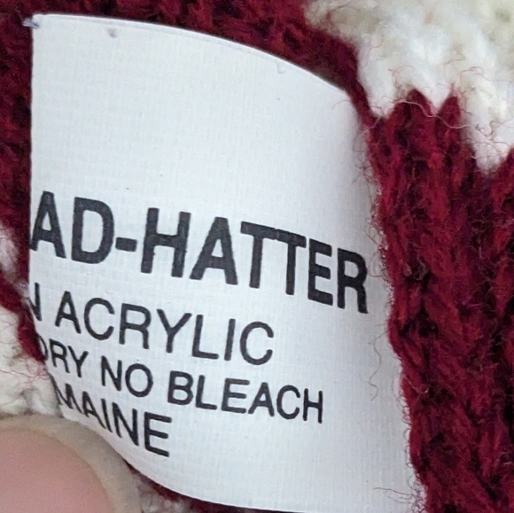 The Maine Mad Hatter Handmade Knit USA Patriotic Flag Sweater 5 - Picture 5 of 5